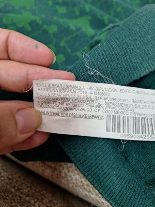 Sudadera Pull&Bear verde capucha T.L