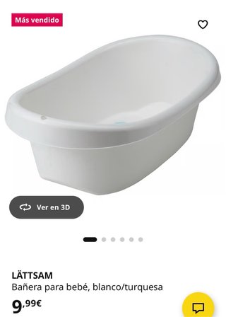 Trona IKEA bebé con cojín y bañera