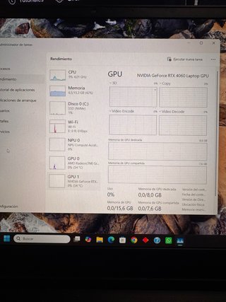 Portátil HP OMEN RTX 4060 16GB RAM