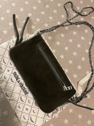 Bolso Zadig & Voltaire verde y plateado