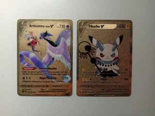 2 CARTAS METÁLICAS POKÉMON