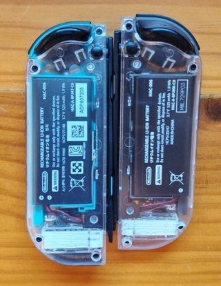 Nintendo Switch JoyCon Transparentes Original