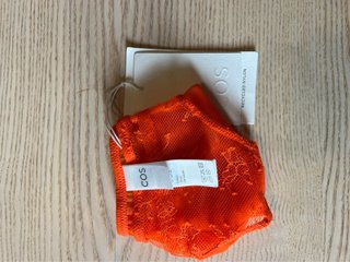 COS – Sheer Floral Lace Briefs – Vibrant Orange –