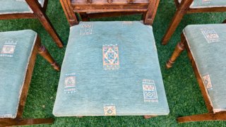 Juego 6 Sillas de 1890 Antiguas Madera Restauradas