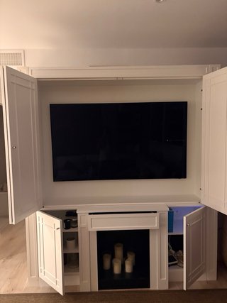 Mueble a medida para ocultar TV