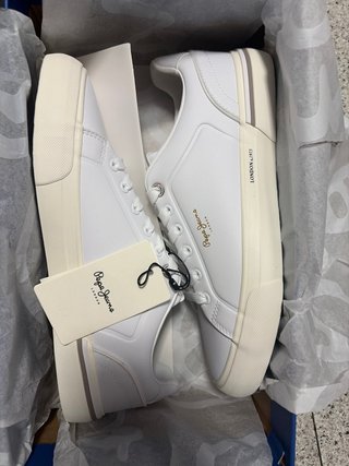 Zapatillas Pepe Jeans Blancas y Beige
