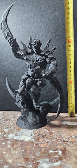 Figura Guerrero Orco 26cm Artesanal Imprimada