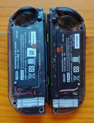 Nintendo Switch JoyCon Transparentes Gris Original