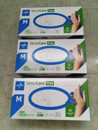 Lote 600 Guantes Nitrilo Medline SensiCare Talla M