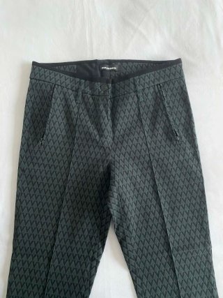 Pantalones rectos estampado geométrico Cambio