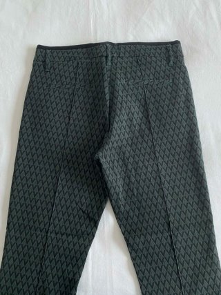 Pantalones rectos estampado geométrico Cambio