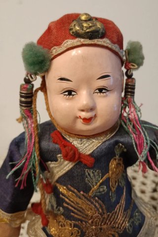 Muñeco antiguo chino Dinastía Qing
