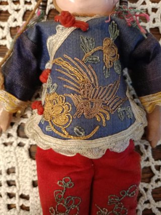 Muñeco antiguo chino Dinastía Qing