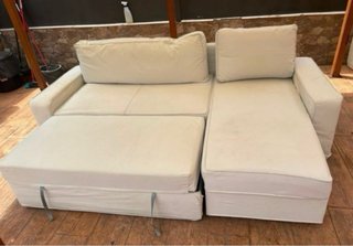 Sofá Cama Chaiselongue Blanco
