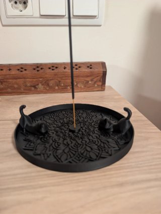 Incensorio personalizzato con gatti