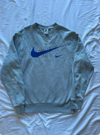 Sudadera Nike Air Azul y Blanca