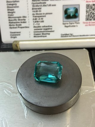 Turmalina Paraíba Natural 14.85Ct GDL