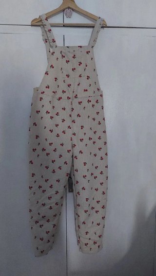Peto Pana Estampado Flores Rojas