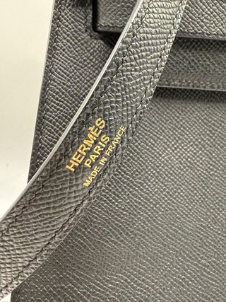 Hermès Kelly 28 Sellier Negro