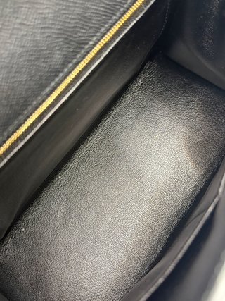 Hermès Kelly 28 Sellier Negro