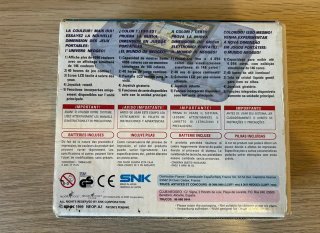 Neo Geo Pocket Color SNK Aqua Blue + 2 juegos