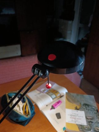 Lampada da tavolo Rossini anni '80