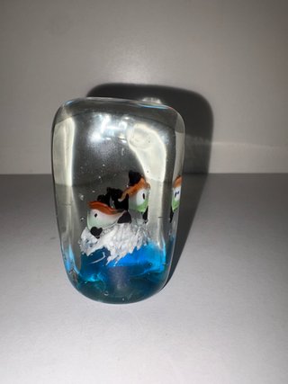 Fermacarte in vetro Murano pesci