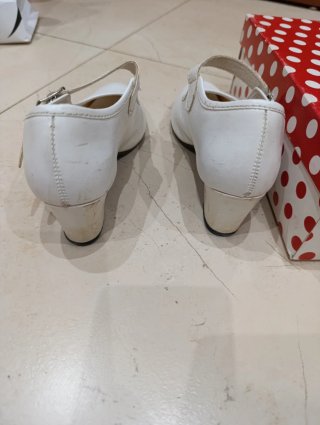 Zapatos Flamenca Niña Blancos Talla 34