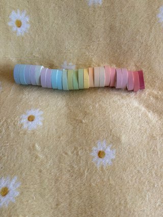 Lote Washi Tape Pastel Varios Colores