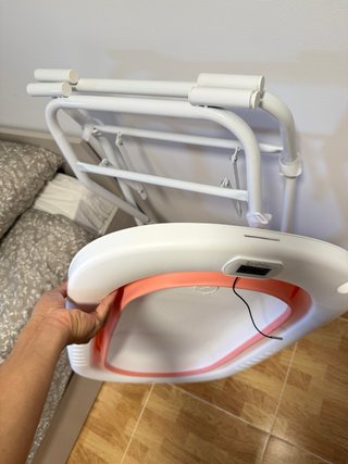 Bañera plegable para bebé con termómetro practica
