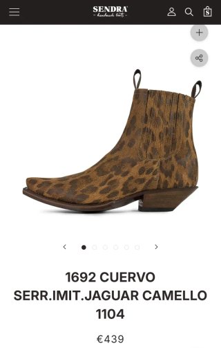 Botines mujer Sendra piel jaguar Talla 37