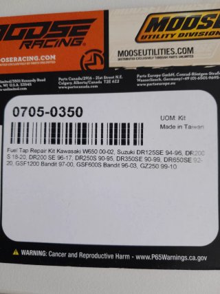 Grifo Gasolina Suzuki DR 350/650SE DRZ400 Kit