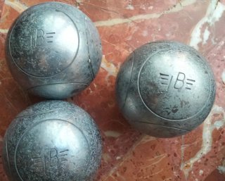 3 palline da bocce professionali JB 75 690