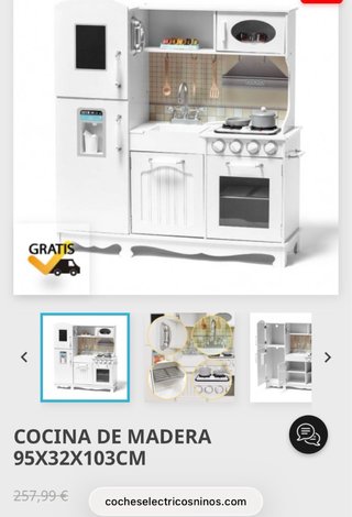 Cocina de madera infantil