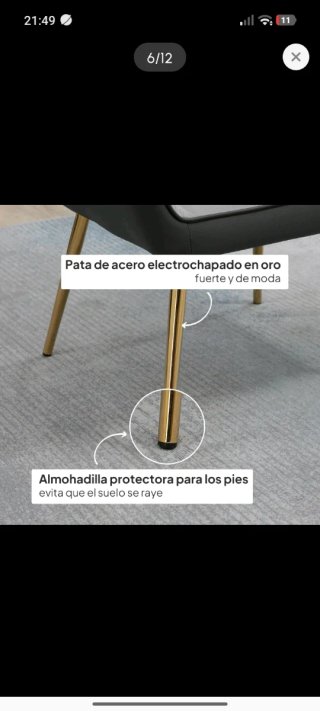 Sillón butaca tocador vestidor gris y negro