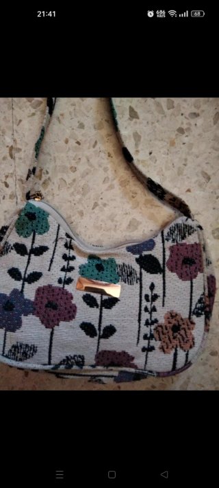 Bolso de mano estampado floral