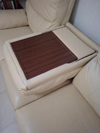 Sofá relax 3 plazas beige
