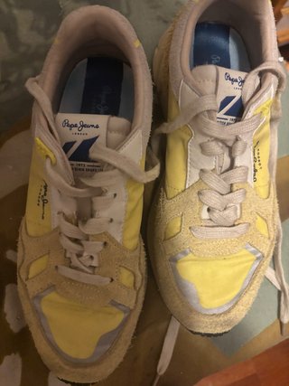 Zapatillas Pepe Jeans Beige y Amarillo Poco usadas