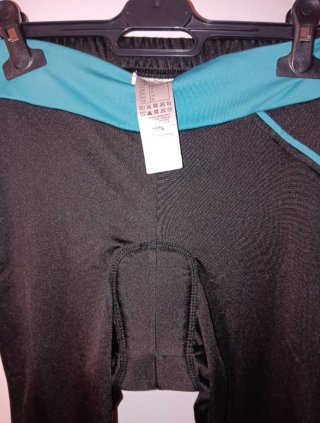 Maillot Ciclismo Mujer Negro y Turquesa