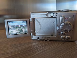 Canon PowerShot A95, Fotocamera Digitale Vintage Argento