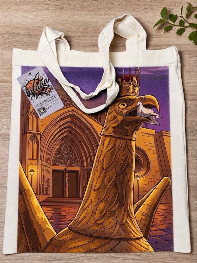 Totebag Waaa Tarragona bajo la Luna