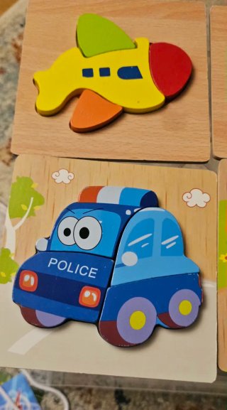 Pack 6 Puzzles Madera Bebé