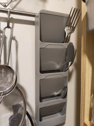 Organizador de cubiertos gris