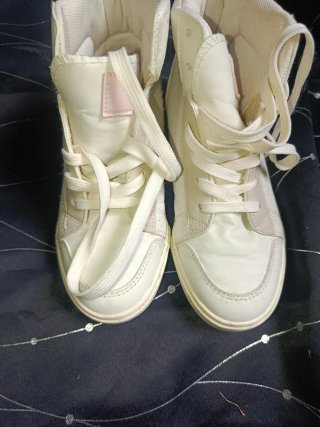 Zapatillas altas Primark Talla 35 crem rosa