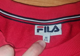 Sudadera Fila Roja Talla XXL