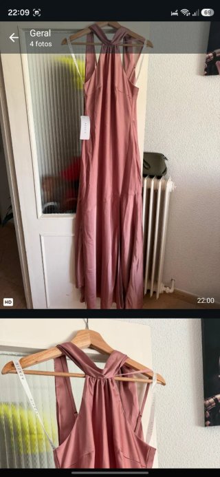 Vestido de fiesta rosa Azazie