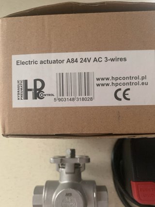 Actuador Eléctrico 24V AC valvula 3 vias 3/8”