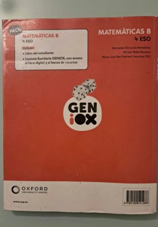 Matemáticas B 4 ESO : Geniox