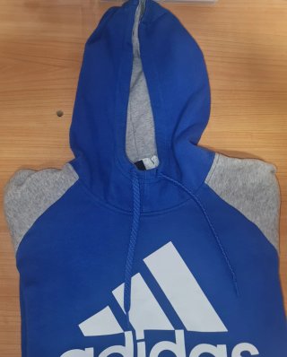 Sudadera Adidas Athletics Azul y Gris