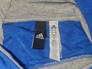 Sudadera Adidas Athletics Azul y Gris